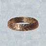 Embossed hawaiian flower in 14K gold-filled sized toering