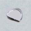 wide S sterling silver thumb ring