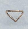 Vee style 14K gold-filled thumb ring