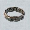 sized sterling silver woven-band toe ring