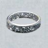 Sized toe ring with intricate design in .925 sterling silver